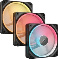 Фото - Система охолодження Corsair iCUE LINK LX120-R RGB PWM Reverse Black Starter Kit 