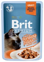 Фото - Корм для кішок Brit Premium Adult Turkey Fillets Pouch 85 g 