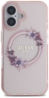 Zdjęcia - Etui GUESS IML Flowers Wreath MagSafe for iPhone 16 