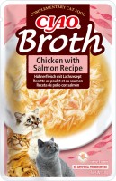 Фото - Корм для кішок INABA Ciao Broth Chicken/Salmon Recipe 40 g 