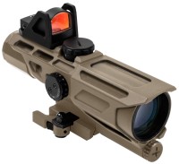 Фото - Приціл NcSTAR Gen3 USS 3-9X40 Mil-Dot Red Dot Tan 