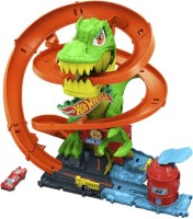 Фото - Автотрек / залізниця Hot Wheels T-Rex Blaze Battle JBM73 