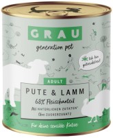 Фото - Корм для кішок Grau Adult Turkey/Lamb Canned 800 g 