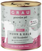 Фото - Корм для кішок Grau Adult Chicken/Veal Canned 800 g 