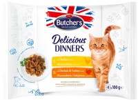 Корм для кішок Butchers Delicious Dinners Chicken/Turkey 400 g 