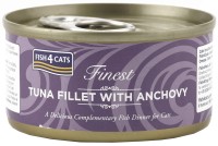 Фото - Корм для кішок Fish4Cats Finest Tuna Fillet With Anchovy 70 g 