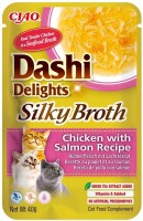 Фото - Корм для кішок INABA Ciao Dashi Delights Silky Broth Chicken/Salmon 40 g 