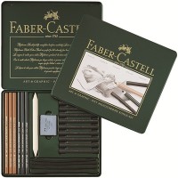 Zdjęcia - Ołówek Faber-Castell Pitt Monochrome Charcoal Set of 22 