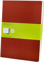 Zdjęcia - Notatnik Moleskine Set of 3 Plain Cahier Journals XLarge Red 