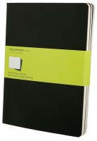 Фото - Блокнот Moleskine Set of 3 Plain Cahier Journals XLarge Black 