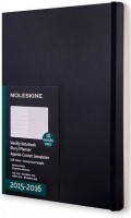 Фото - Щоденник Moleskine 18 months Weekly Planner Soft Large Black 