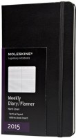 Zdjęcia - Dziennik Moleskine Weekly Planner Vertical Black 