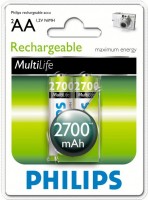 Фото - Акумулятор / батарейка Philips MultiLife 2xAA 2700 mAh 