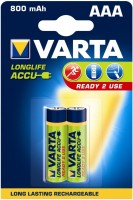 Фото - Акумулятор / батарейка Varta LongLife  2xAAA 800 mAh