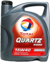 Olej silnikowy Total Quartz 5000 Diesel 15W-40 5 l