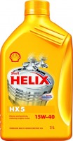 Фото - Моторне мастило Shell Helix HX5 15W-40 2 л