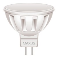 Фото - Лампочка Maxus 1-LED-289 MR16 5W 3000K 220V GU5.3 AL 