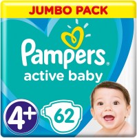 Фото - Підгузки Pampers Active Baby 4 Plus / 62 pcs 