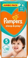 Zdjęcia - Pielucha Pampers Sleep and Play 5 / 58 pcs 