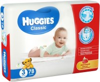 Zdjęcia - Pielucha Huggies Classic 3 / 78 pcs 