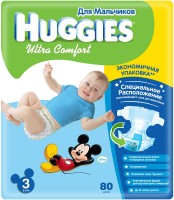 Zdjęcia - Pielucha Huggies Ultra Comfort Boy 3 / 80 pcs 