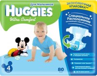 Zdjęcia - Pielucha Huggies Ultra Comfort Boy 4 / 80 pcs 