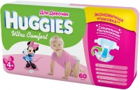 Zdjęcia - Pielucha Huggies Ultra Comfort Girl 4 Plus / 60 pcs 