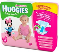 Фото - Підгузки Huggies Ultra Comfort Girl 4 / 80 pcs 