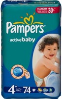 Фото - Підгузки Pampers Active Baby 4 Plus / 74 pcs 