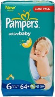 Zdjęcia - Pielucha Pampers Active Baby 6 / 64 pcs 