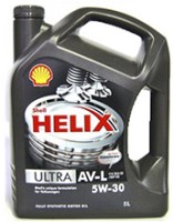 Фото - Моторне мастило Shell Helix Ultra AV-L 5W-30 4 л