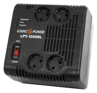 Фото - Стабілізатор напруги Logicpower LPT-1200RL 1.2 кВА / 840 Вт