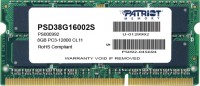 Pamięć RAM Patriot Memory Signature SO-DIMM DDR3 1x8Gb PSD38G16002S
