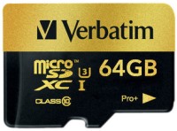 Карта пам'яті Verbatim Pro+ microSD 64 ГБ