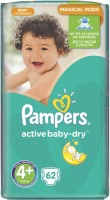 Фото - Підгузки Pampers Active Baby-Dry 4 Plus / 62 pcs 