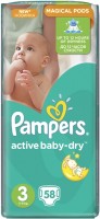 Фото - Підгузки Pampers Active Baby-Dry 3 / 58 pcs 