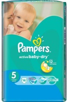 Фото - Підгузки Pampers Active Baby-Dry 5 / 16 pcs 