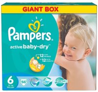 Фото - Підгузки Pampers Active Baby-Dry 6 / 66 pcs 