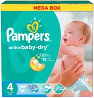 Zdjęcia - Pielucha Pampers Active Baby-Dry 4 / 132 pcs 