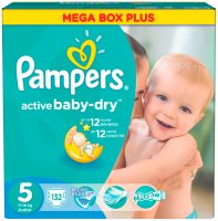 Zdjęcia - Pielucha Pampers Active Baby-Dry 5 / 132 pcs 