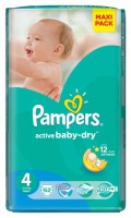 Фото - Підгузки Pampers Active Baby-Dry 4 / 62 pcs 