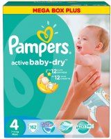 Фото - Підгузки Pampers Active Baby-Dry 4 / 162 pcs 