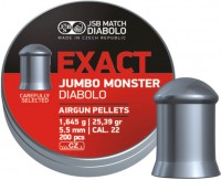 Кулі й патрони JSB Exact Jumbo Monster 5.5 mm 1.64 g 200 pcs 