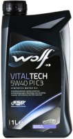 Фото - Моторне мастило WOLF Vitaltech 5W-40 PI C3 1 л