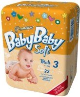 Фото - Підгузки BabyBaby Soft Premium 3 / 22 pcs 