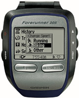 Фото - Пульсометр / крокомір Garmin Forerunner 205 