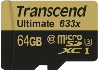 Фото - Карта пам'яті Transcend Ultimate 633x microSD Class 10 UHS-I U3 64 ГБ