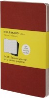 Zdjęcia - Notatnik Moleskine Set of 3 Ruled Cahier Journals Pocket Red 