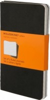 Блокнот Moleskine Set of 3 Ruled Cahier Journals Pocket Black 