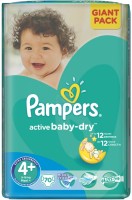 Zdjęcia - Pielucha Pampers Active Baby-Dry 4 Plus / 70 pcs 